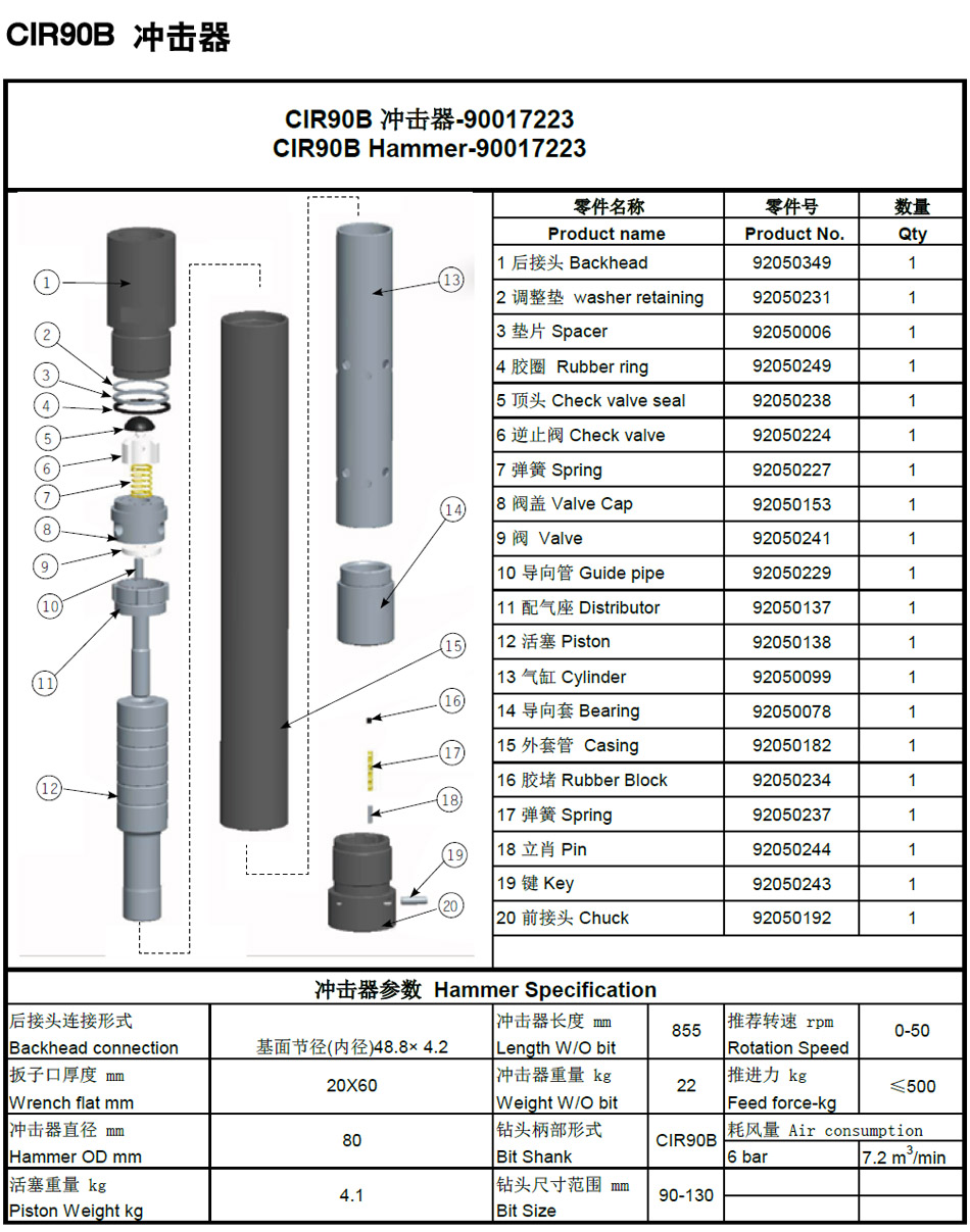 CIR系列冲击器